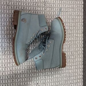 Timberland Sky Blue Lace-Up Boots